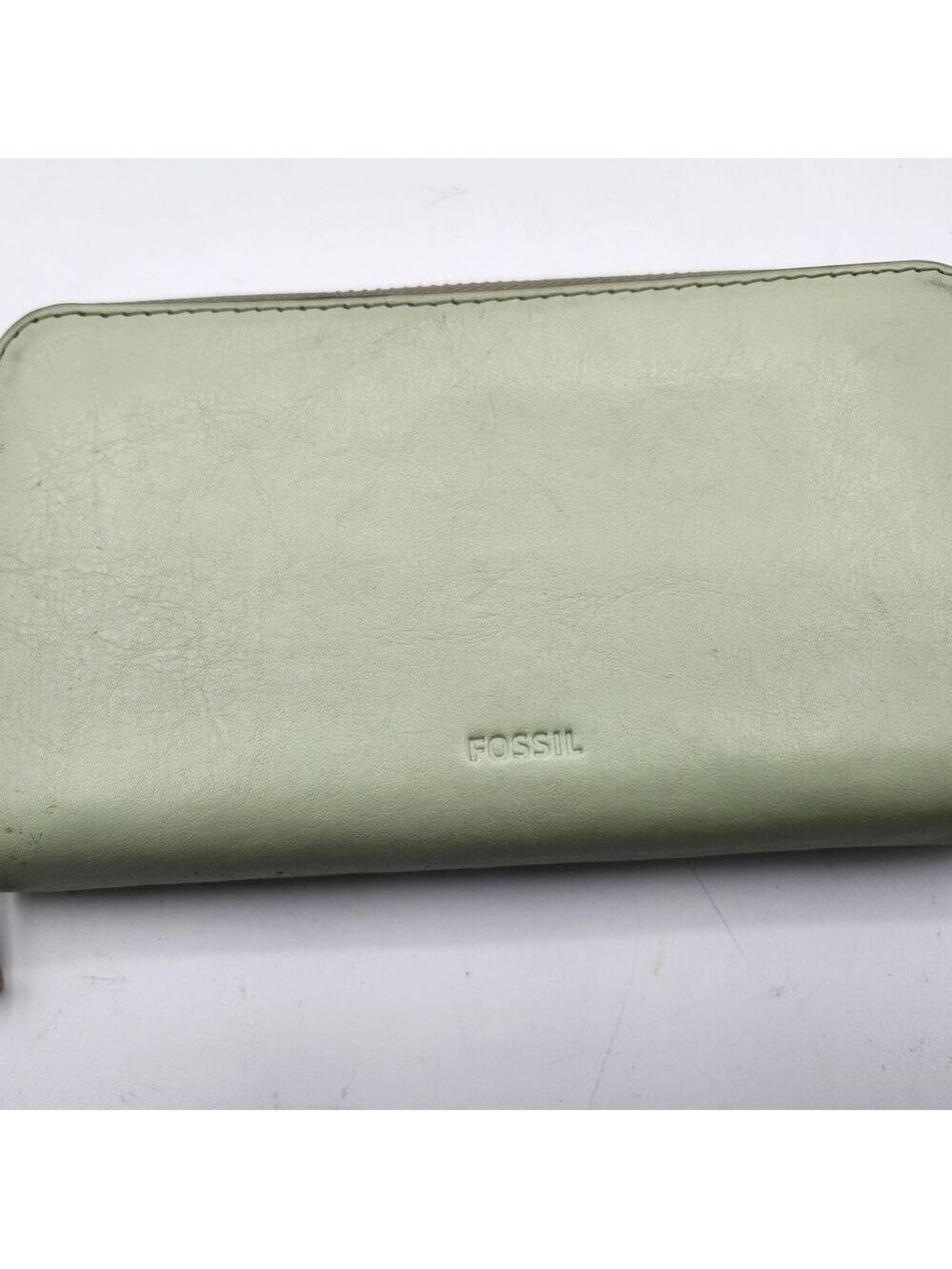 Fossil Mint Green Leather Wallet